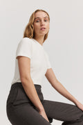 Australian Cotton Blend Fitted T-Shirt