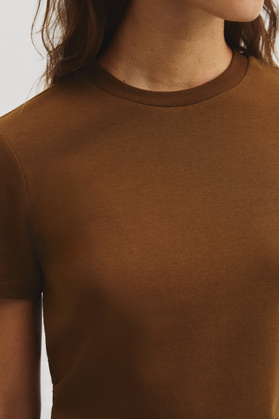 Australian Cotton Blend Fitted T-Shirt
