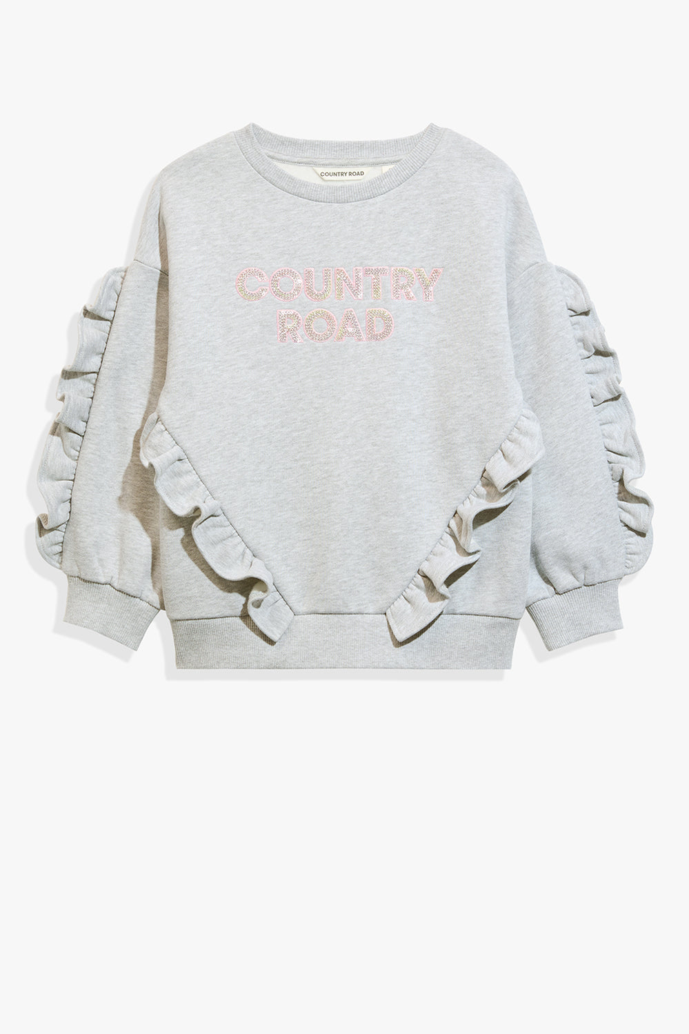 Cotton Logo Frill Sweat