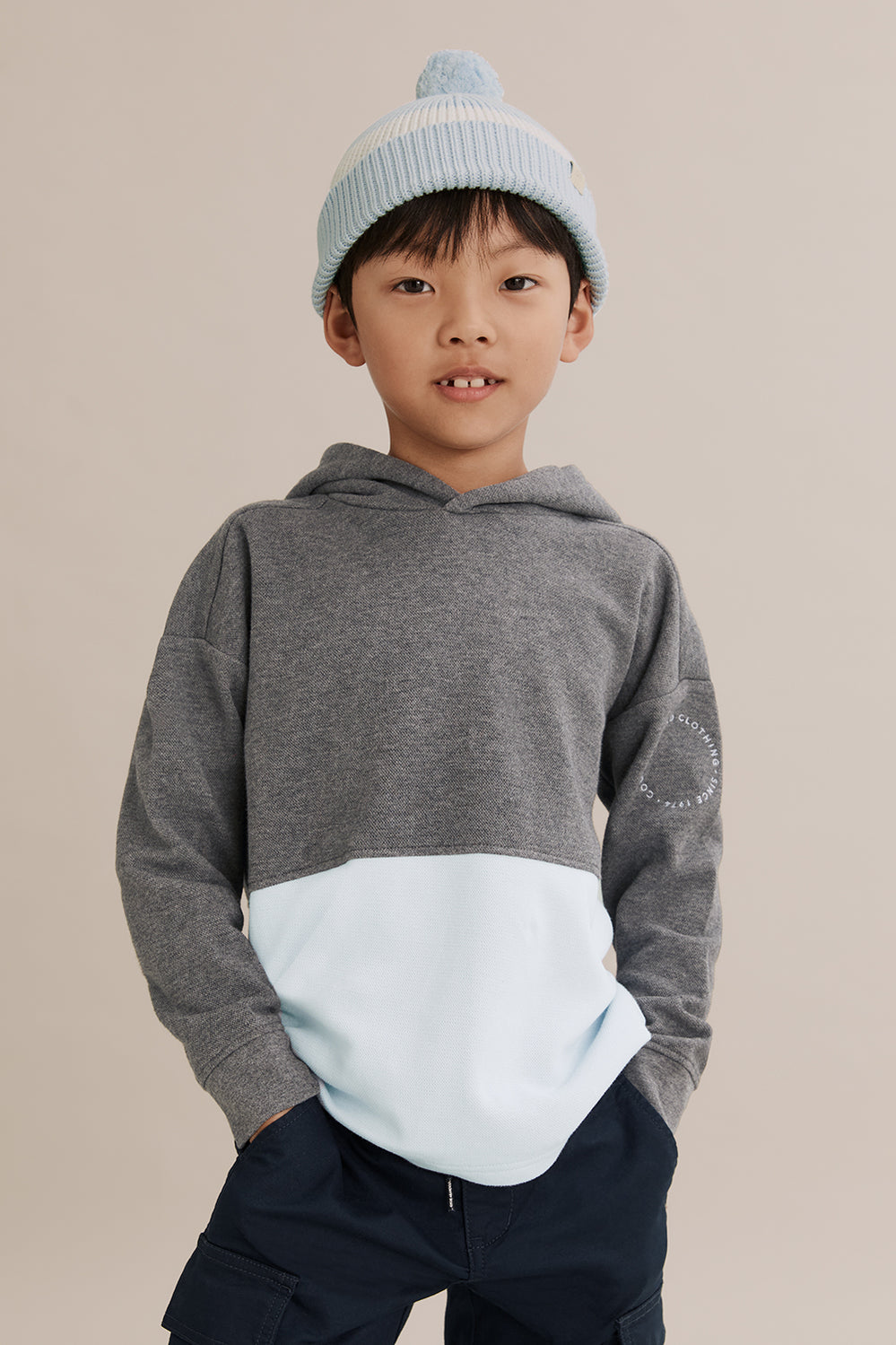 Cotton Logo Hood T-Shirt
