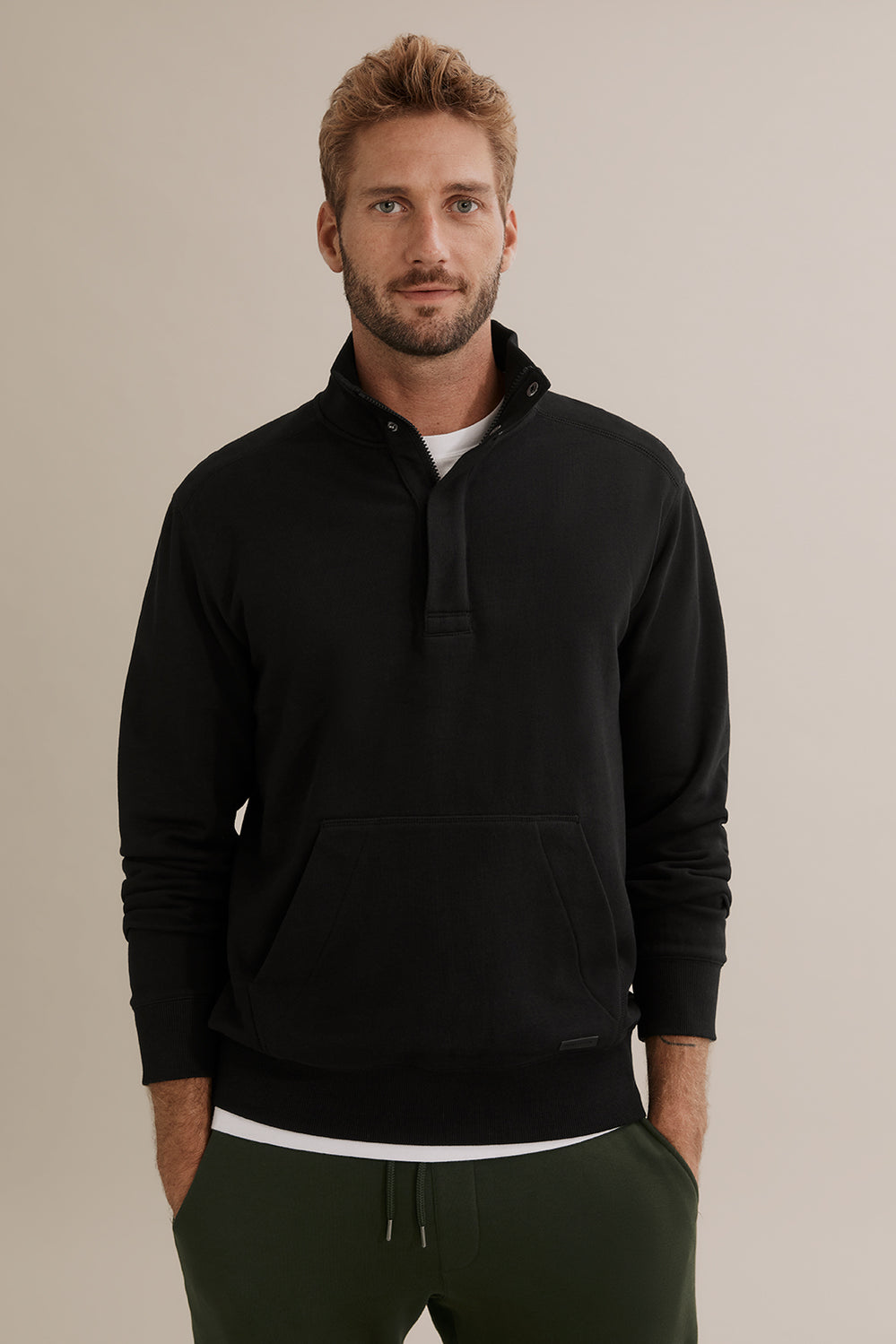 Towards Circularity - Cotton Mock Neck Sweat