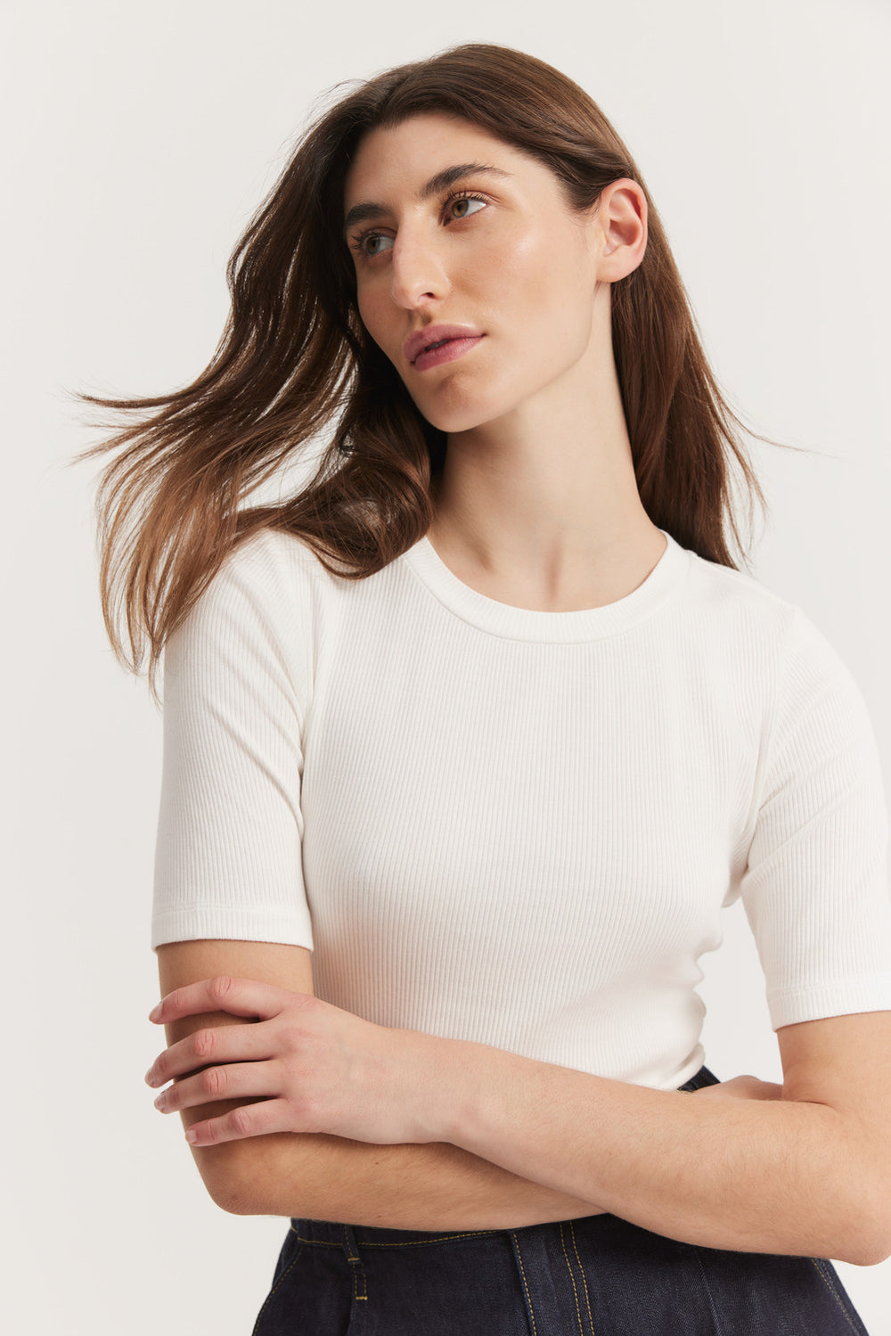 Fitted Rib T-Shirt