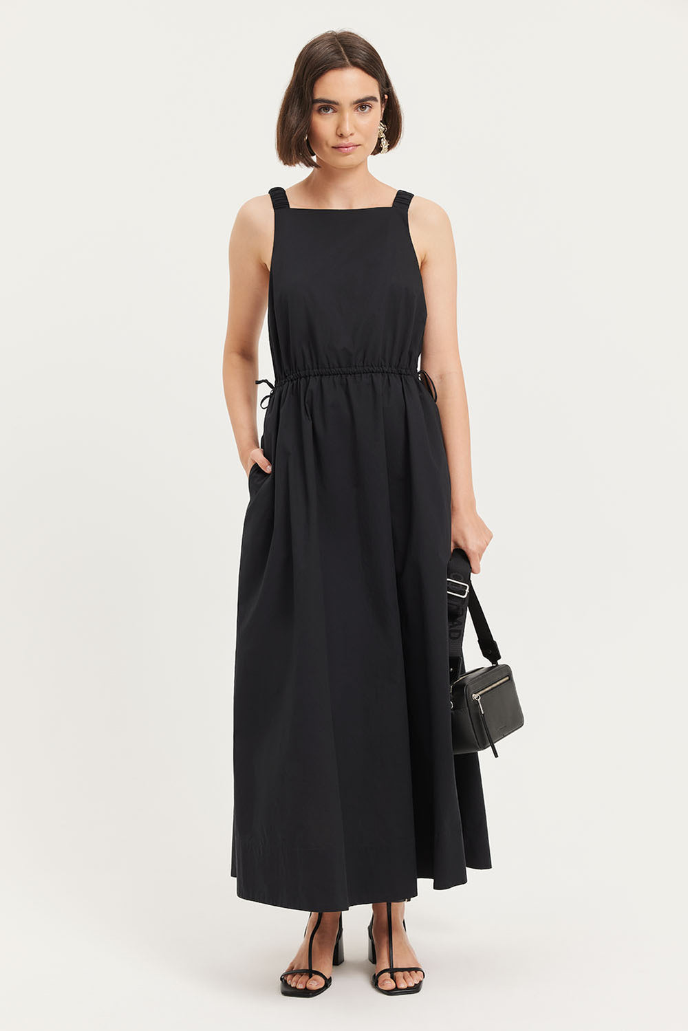 Cotton Elastic Detail Dress