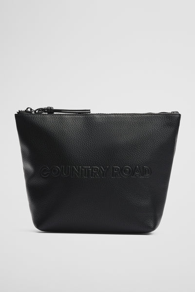 Branded Detail Tri Cosmetic Bag