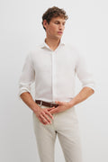 Tailored Fit Organically Grown Linen Shirt