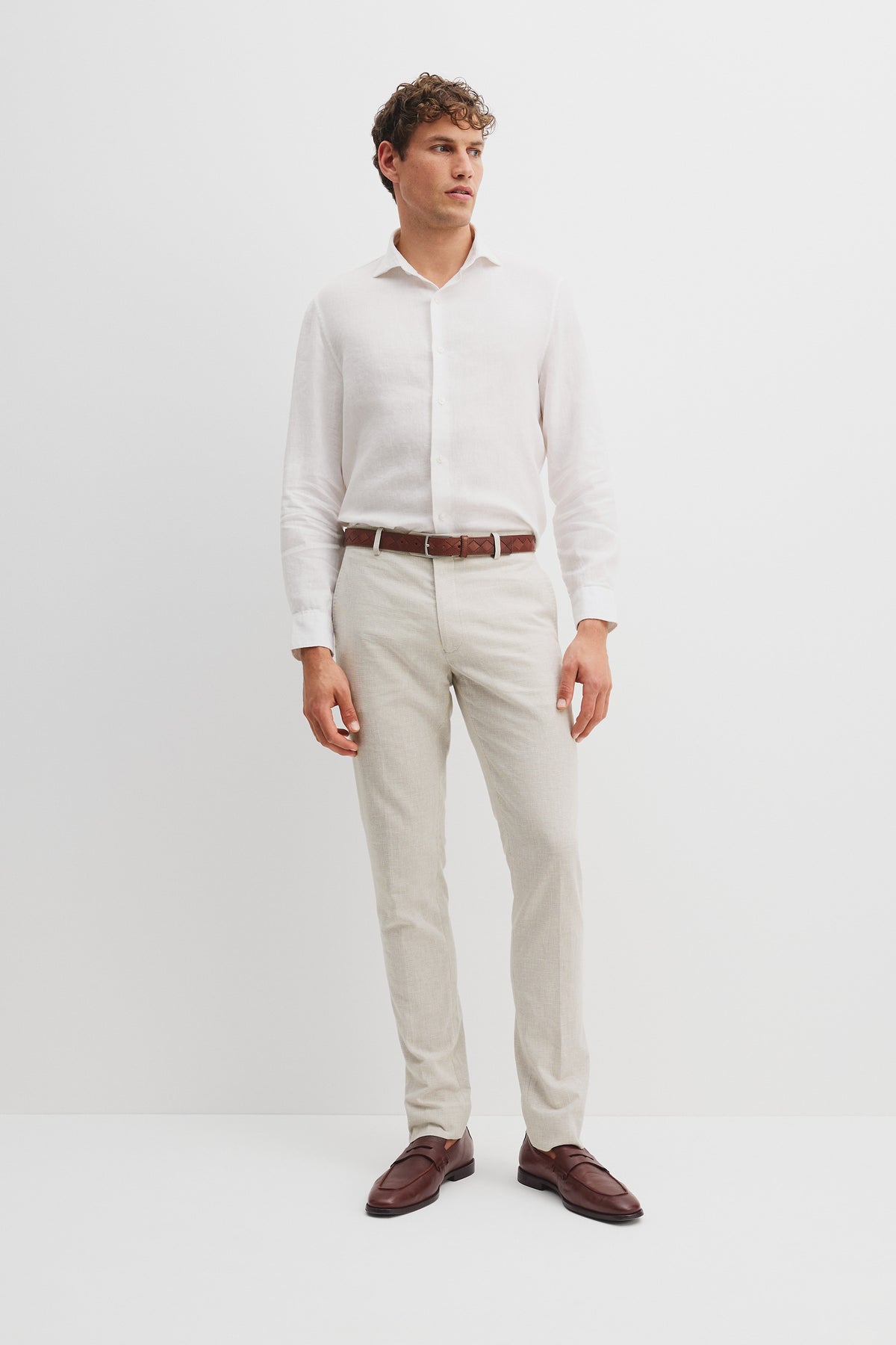 Tailored Fit Organically Grown Linen Shirt