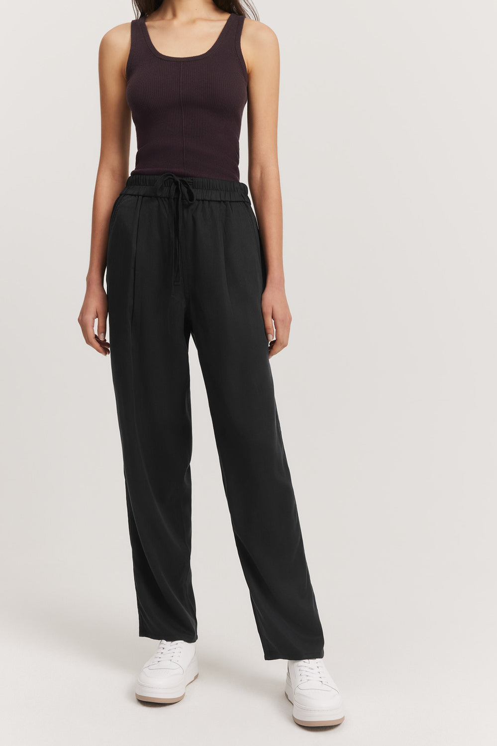Lyocell Tie Front Pant