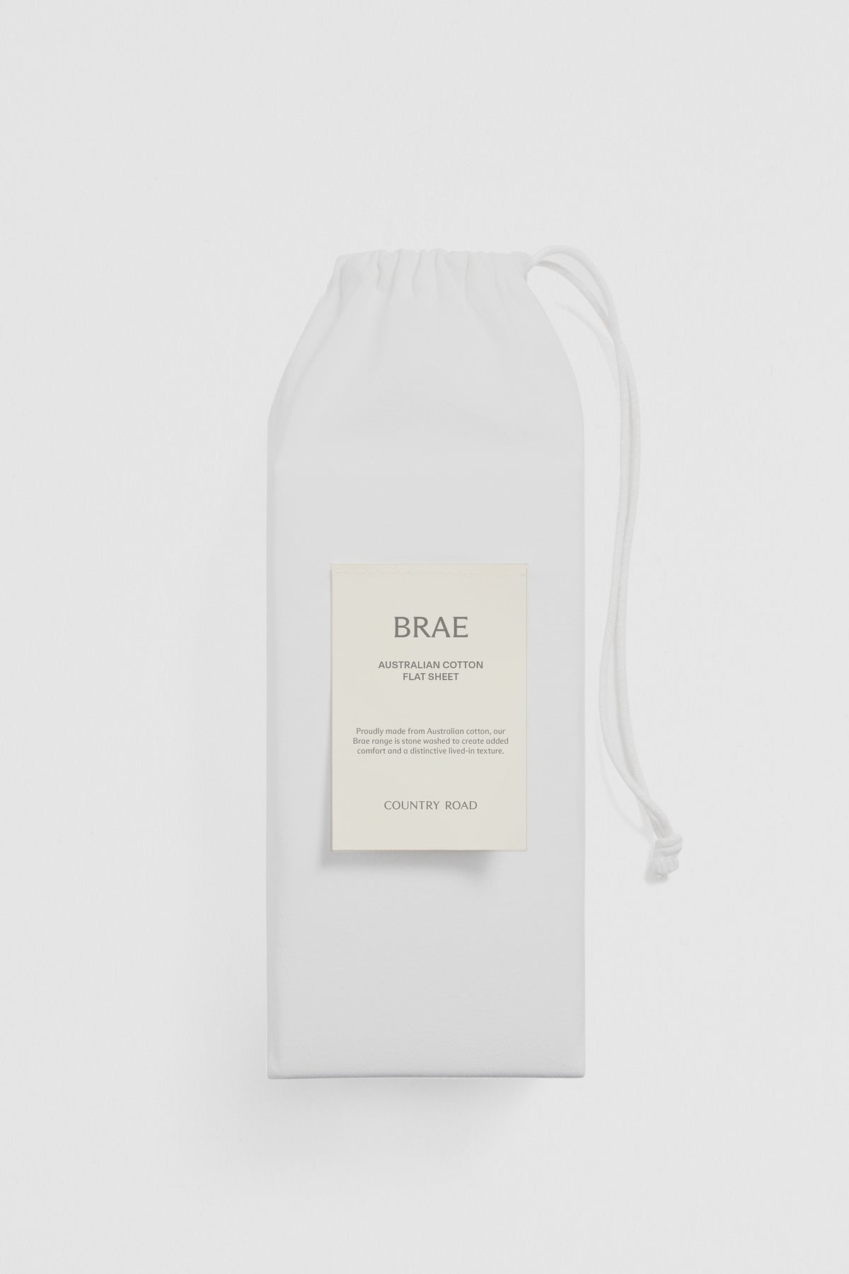 Brae Australian Cotton Queen Flat Sheet