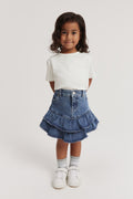 Denim Frill Skirt