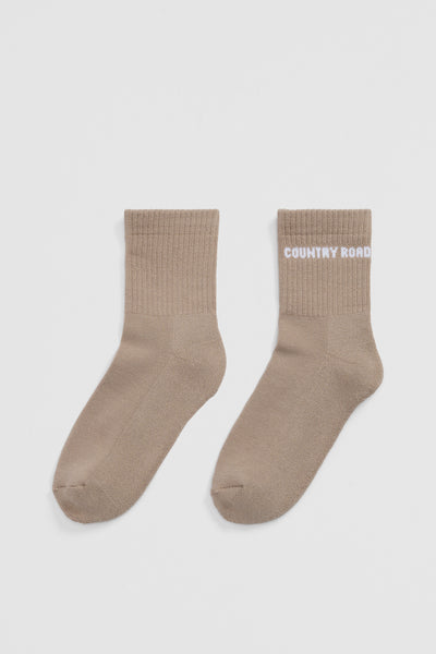 Australian Cotton Blend Cr Sport Quarter Crew Sock