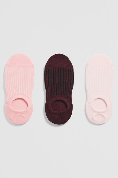 Australian Cotton Rib No-Show Sock Pack Of 3