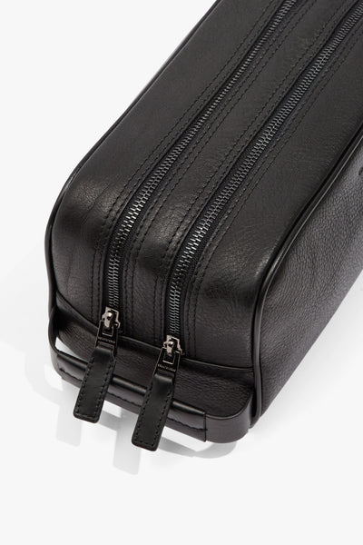 Large Leather Wash Bag