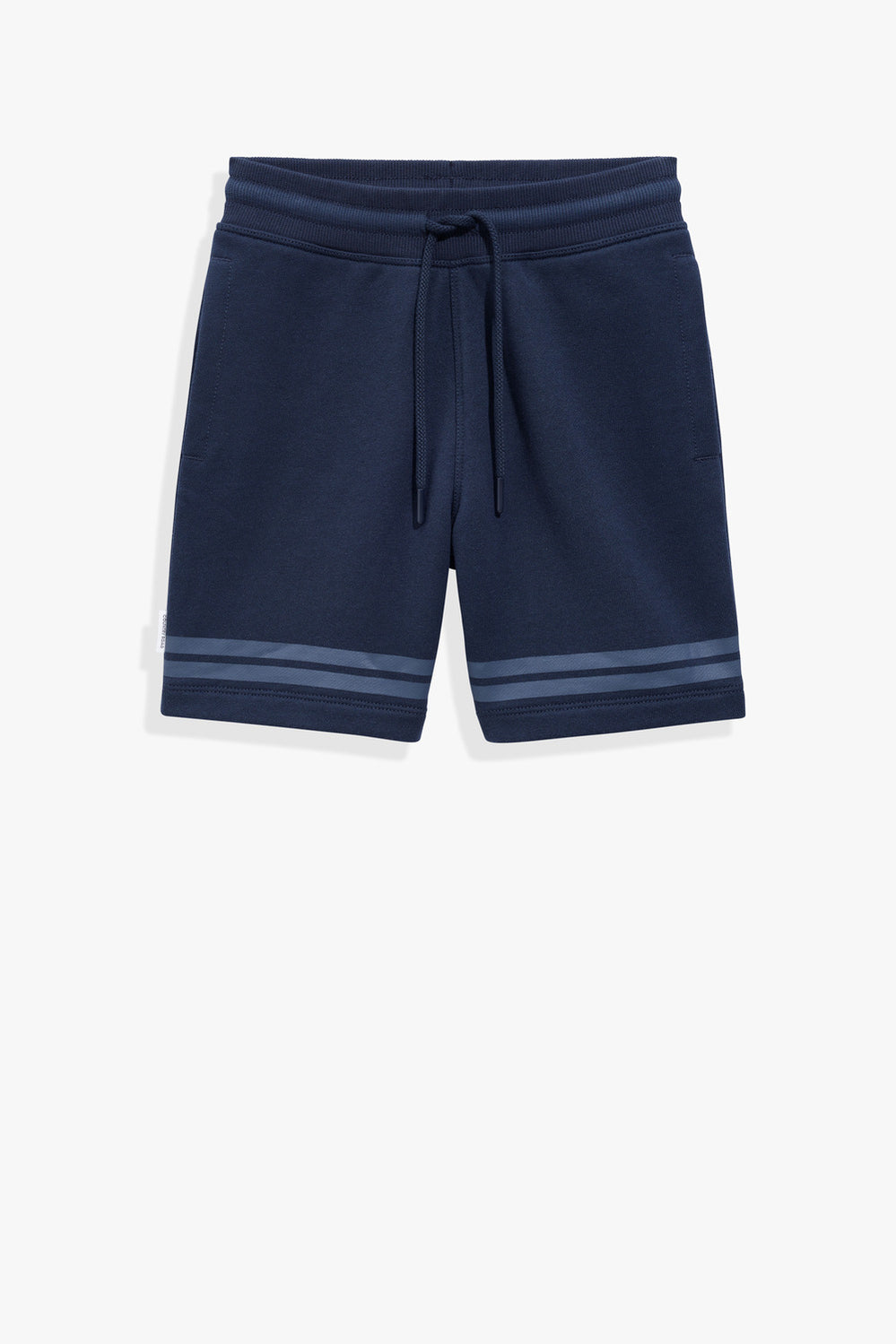 Cotton Stripe Sweat Short