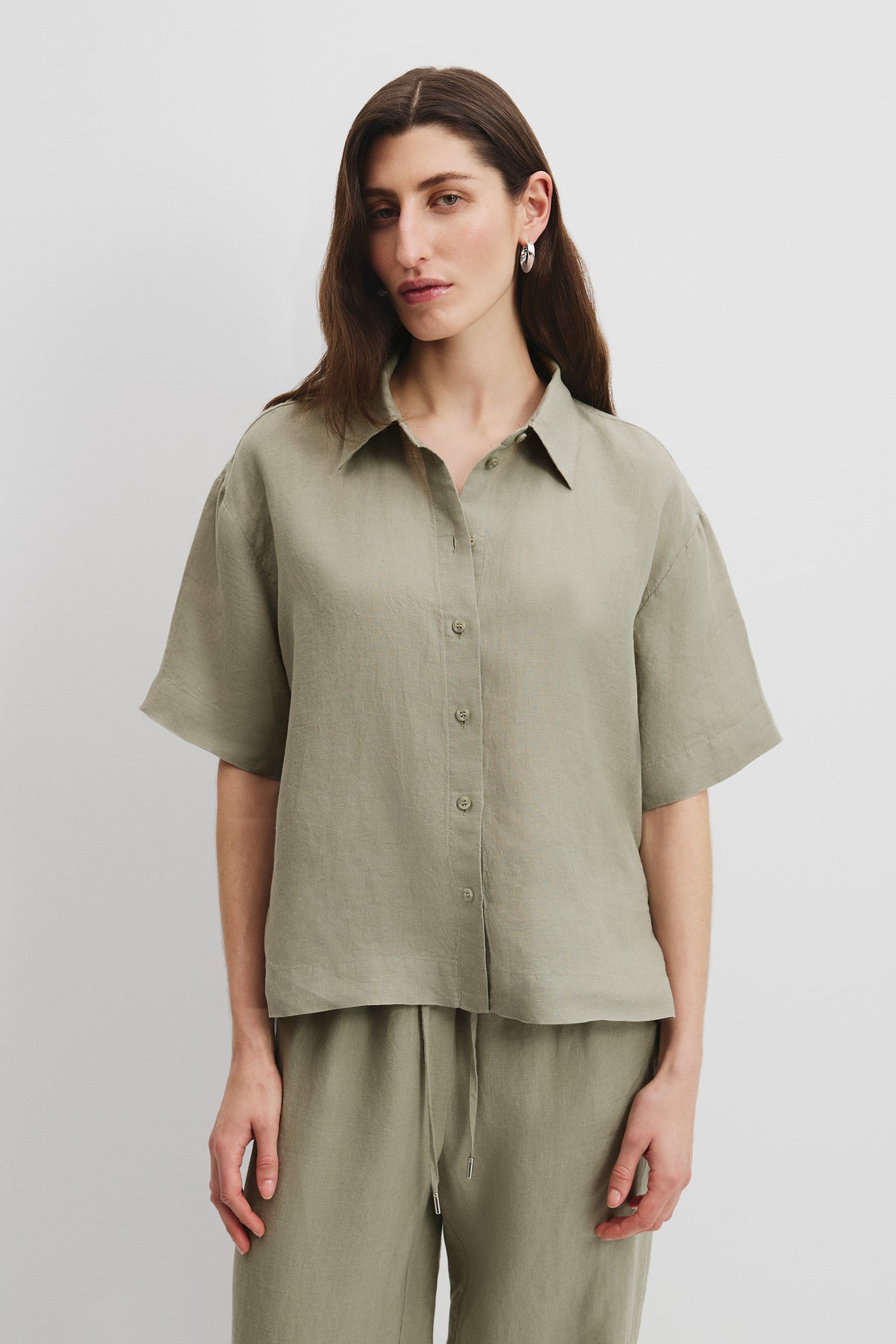 Organically Grown Linen Short Sleeve Shirt