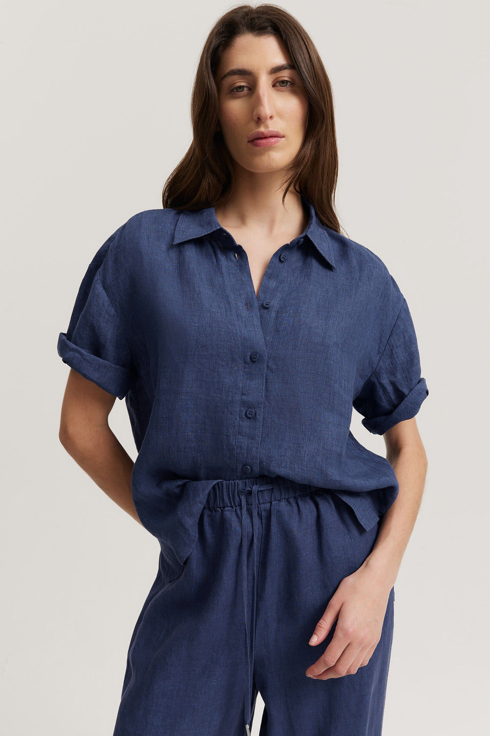 Organically Grown Linen Short Sleeve Shirt