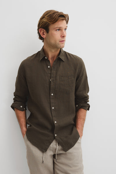 Organically Grown Linen Regular Fit Shirt