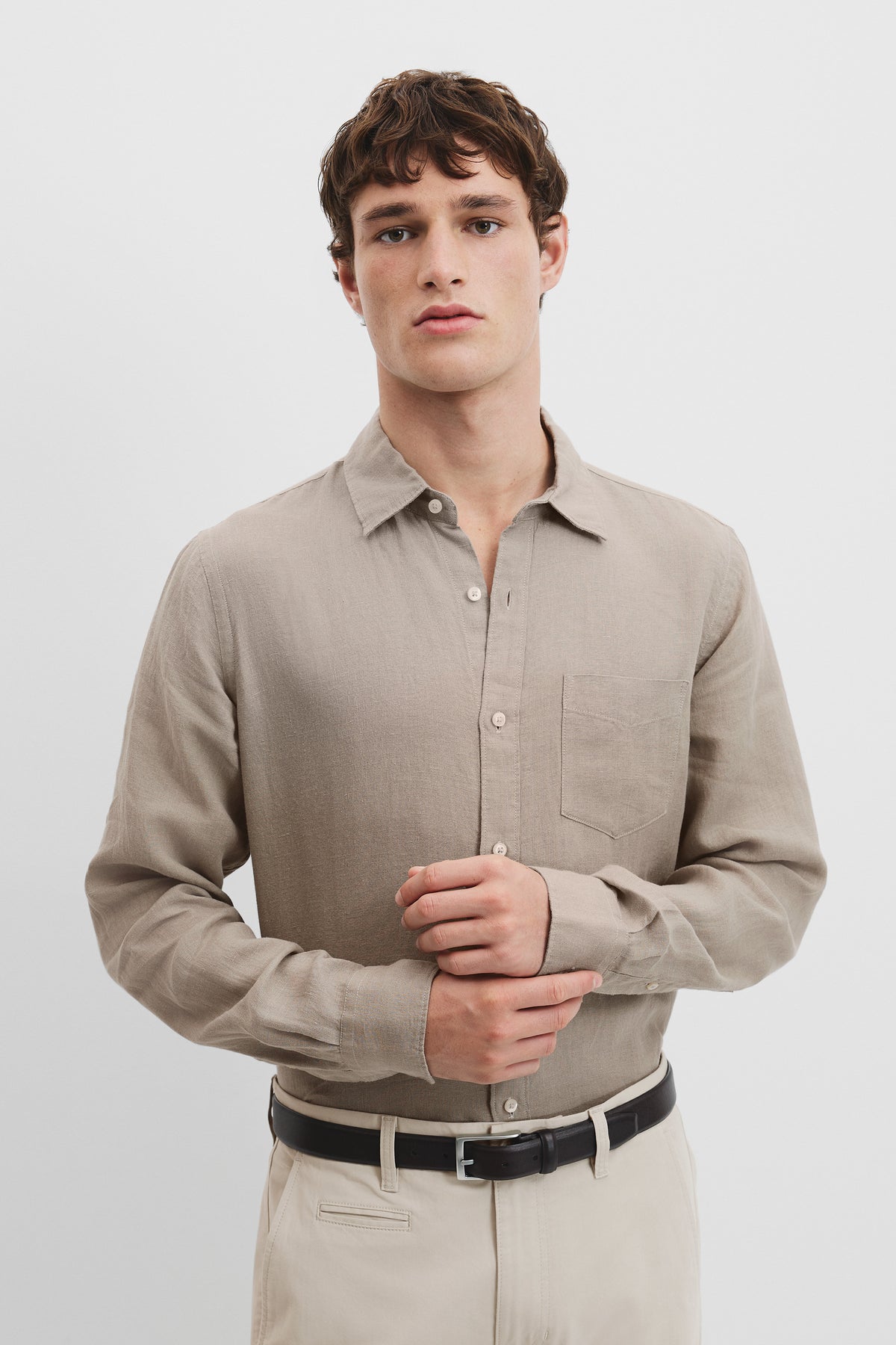 Organically Grown Linen Regular Fit Shirt
