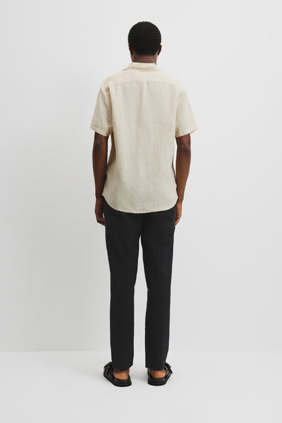 Organically Grown Linen Regular Fit Short Sleeve Shirt