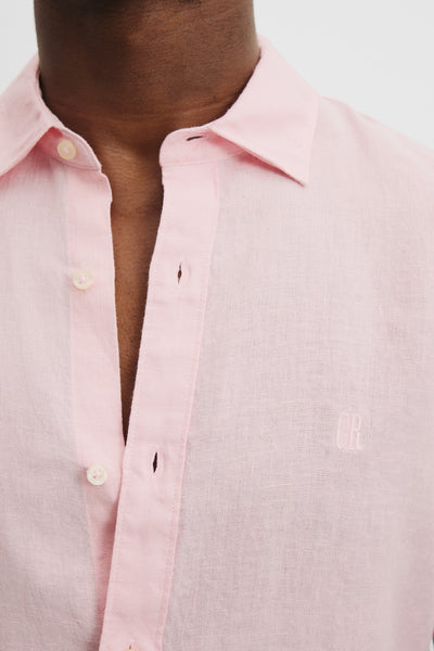 Organically Grown Linen Regular Fit Short Sleeve Shirt