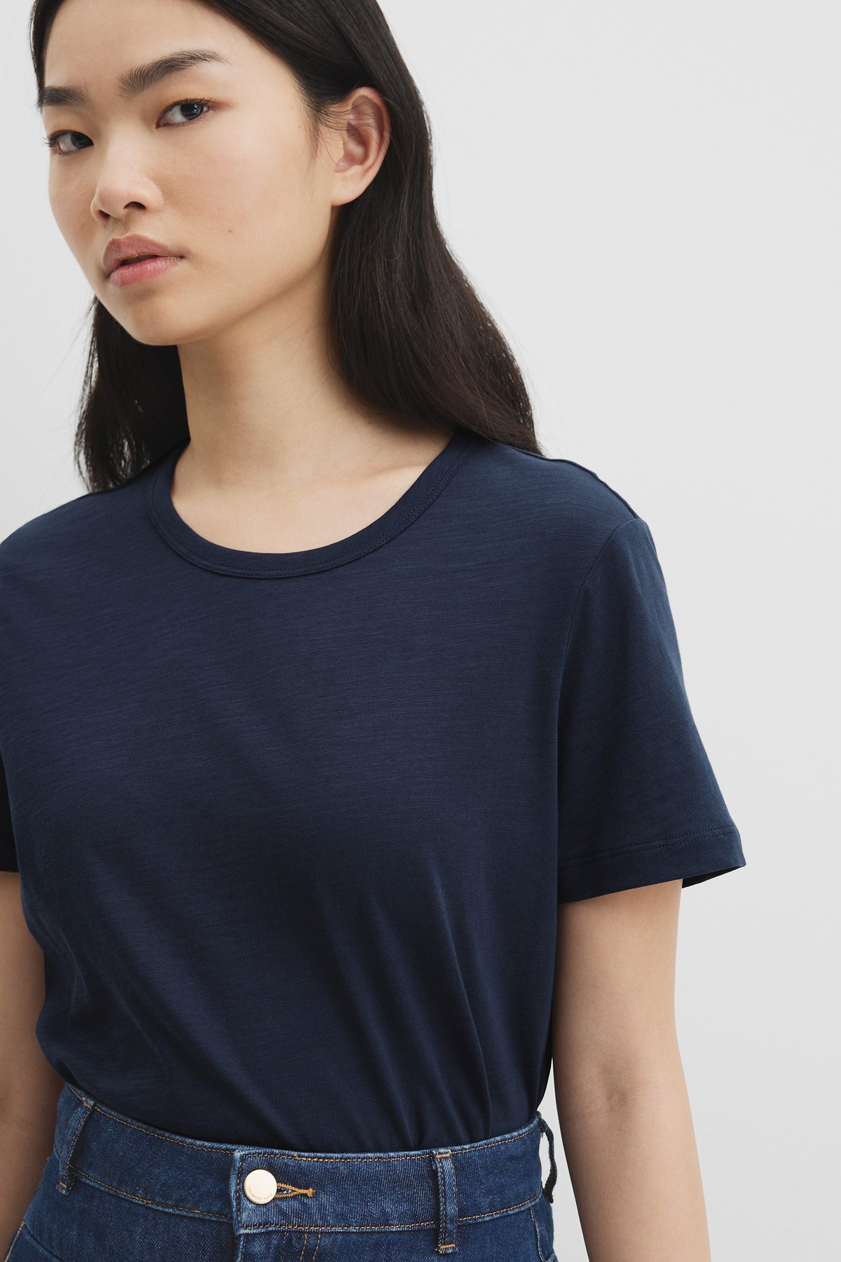 Australian Good Earth Cotton Slub Short Sleeve T-Shirt