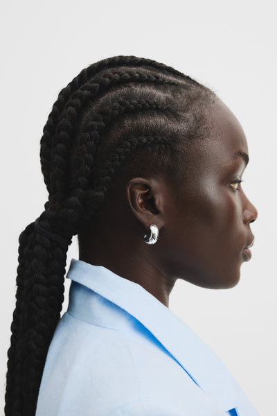 Large Round Hoop Earring