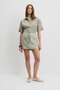 Organically Grown Linen Mini Skirt