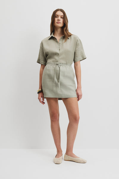 Organically Grown Linen Mini Skirt