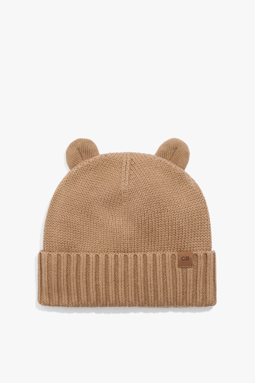 Organically Grown Cotton Blend Bear Knit Beanie