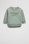 Organically Grown Cotton Boucle Logo Sweat