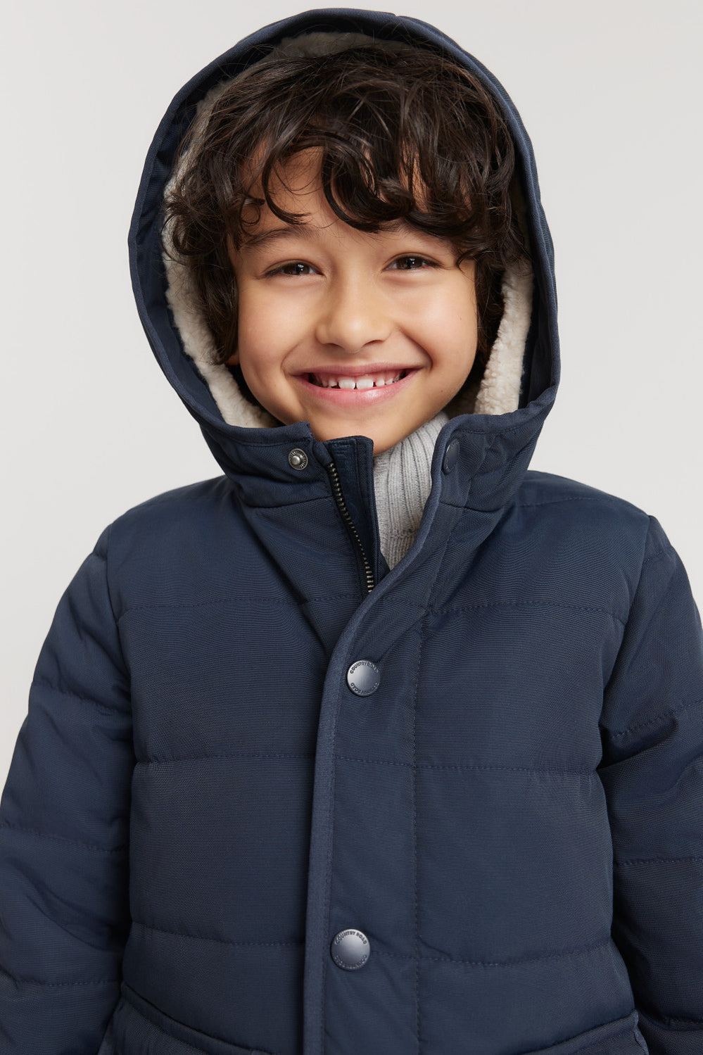 Nylon Blend Quilted Coat