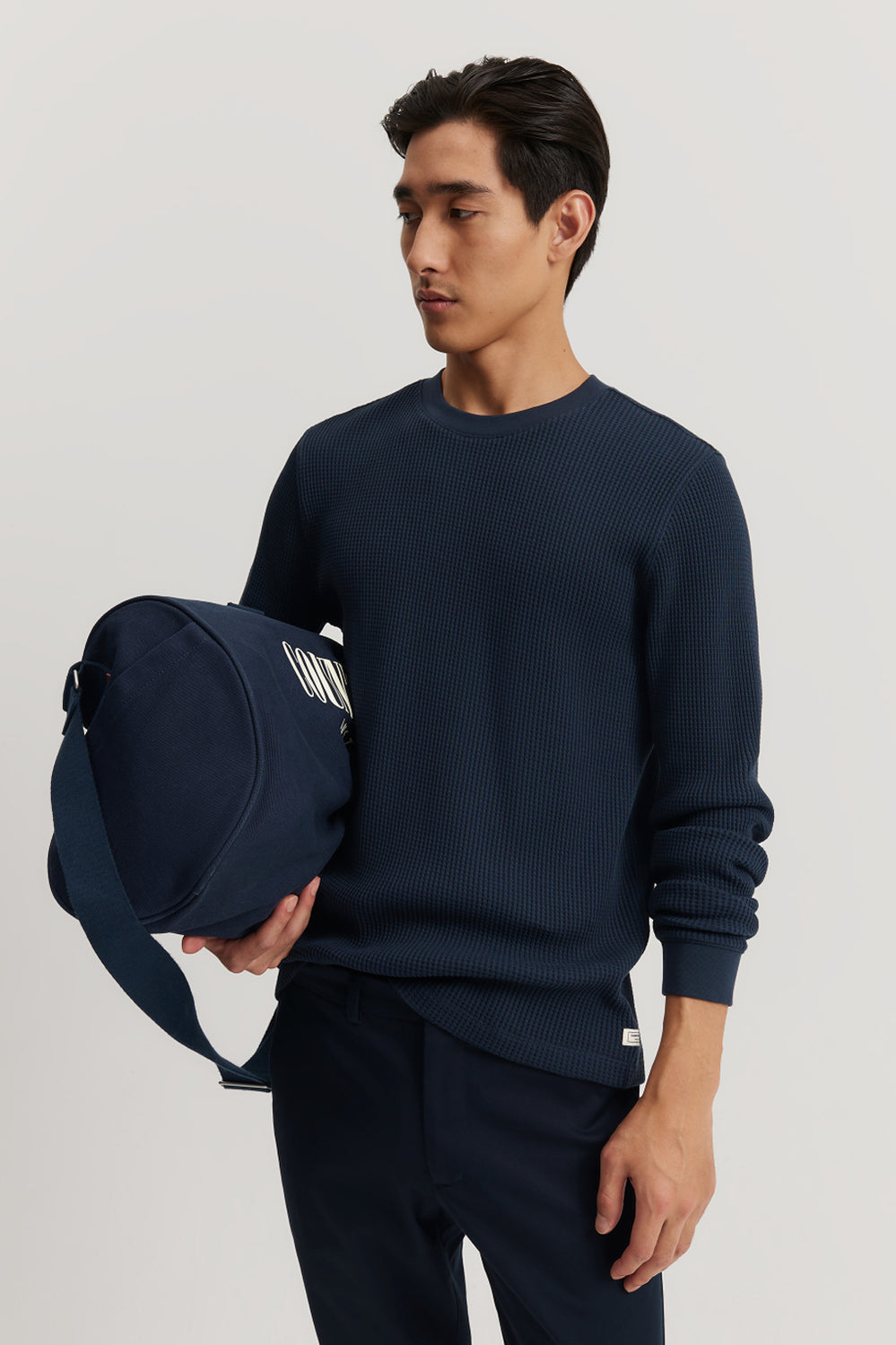 Cotton Waffle Crew T-Shirt