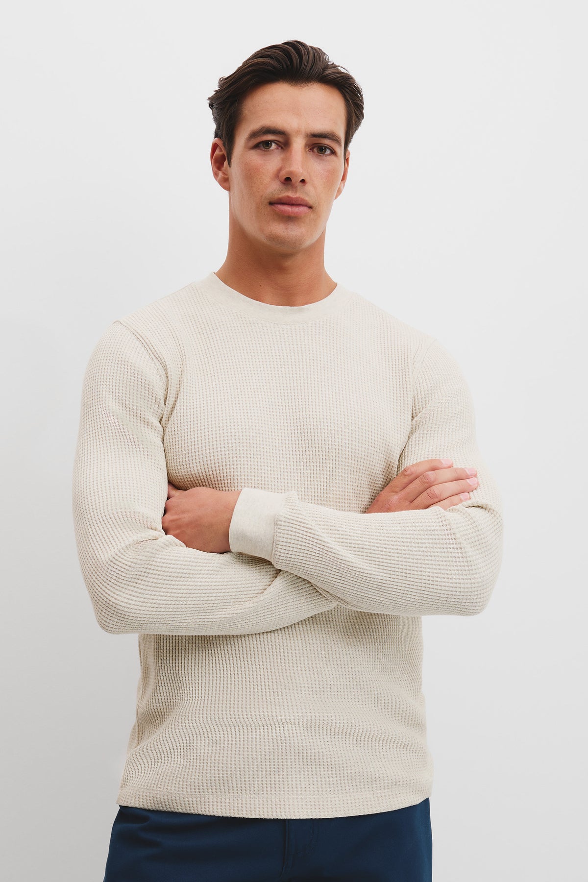 Cotton Waffle Crew T-Shirt