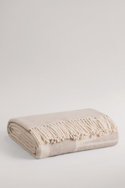 Cr Cotton Blend Logo Throw