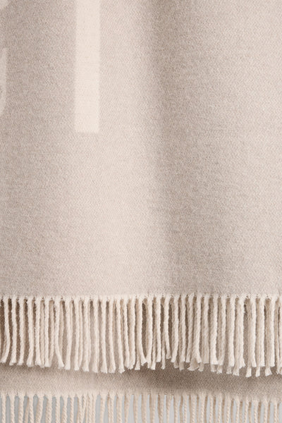 Cr Cotton Blend Logo Throw