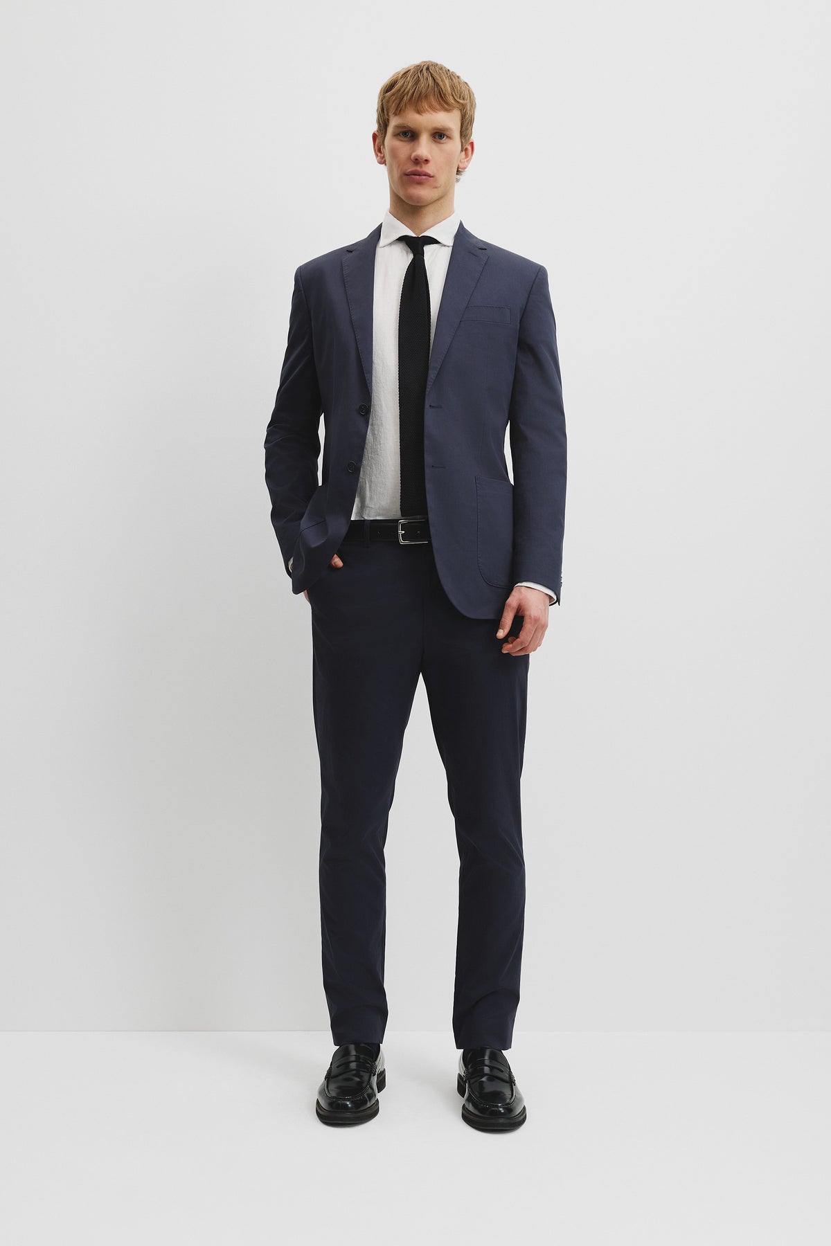 Slim Fit Organically Grown Cotton Stretch Jacket