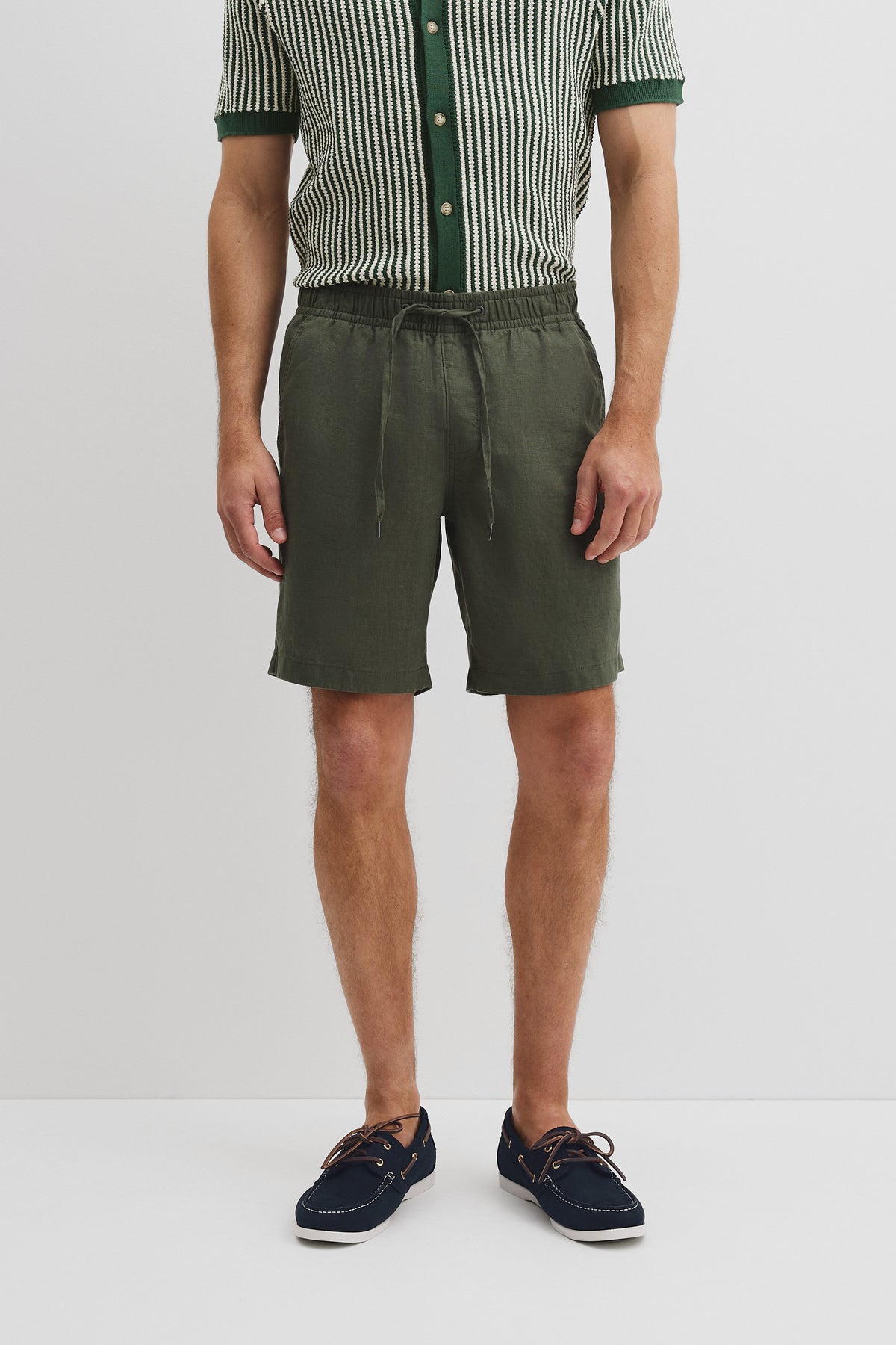 Organically Grown Linen Drawcord Short