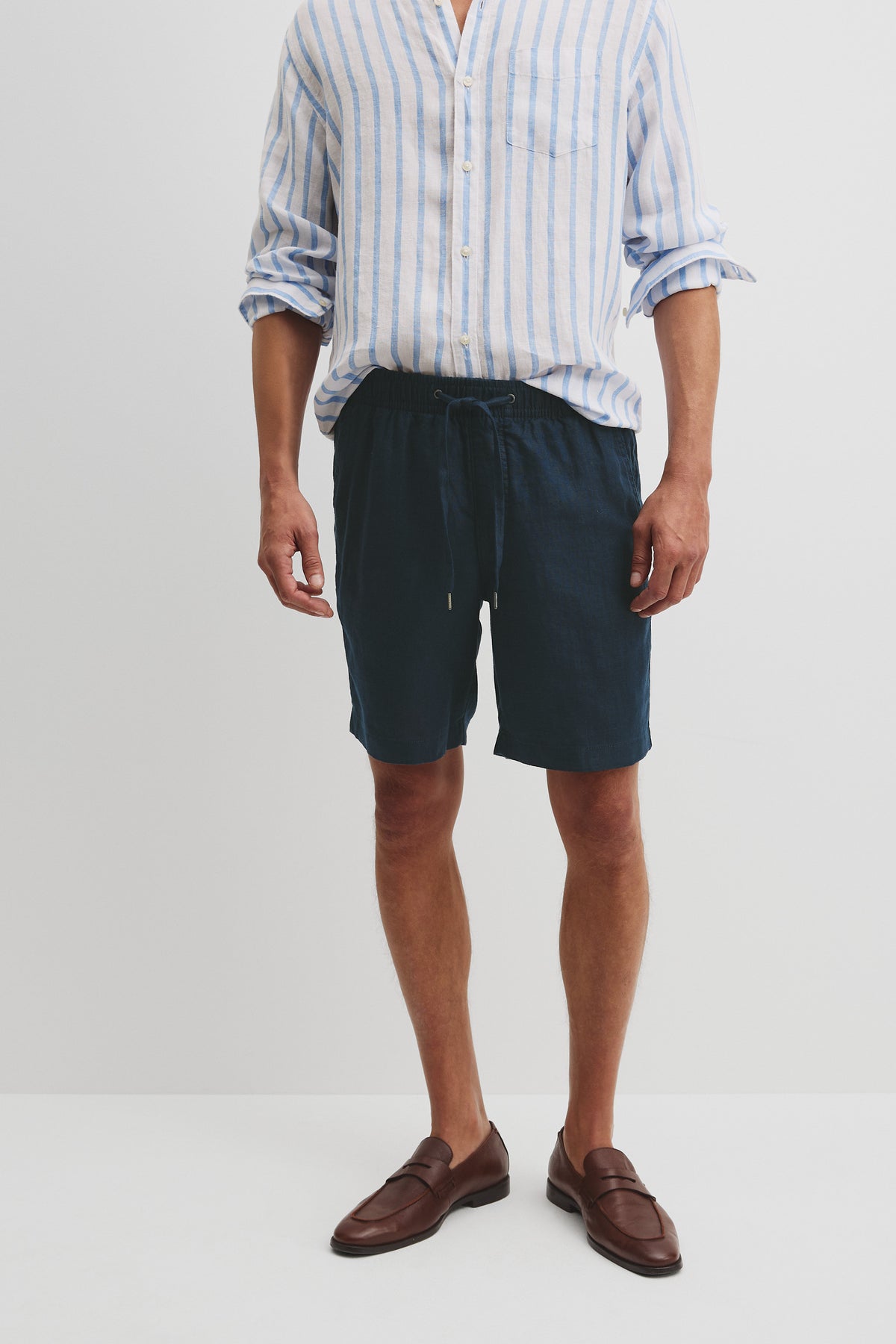 Organically Grown Linen Drawcord Short