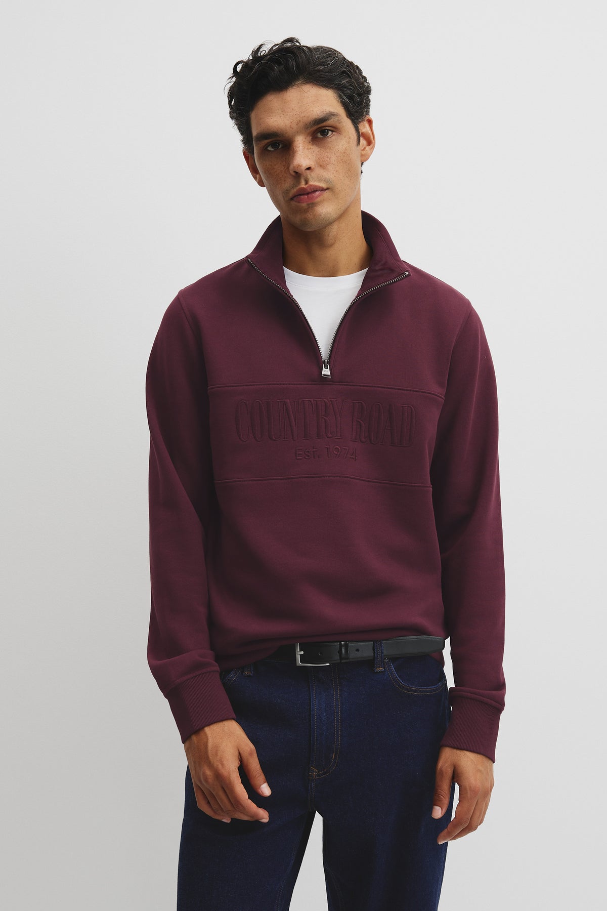 Australian Cotton Half Zip Heritage Sweat