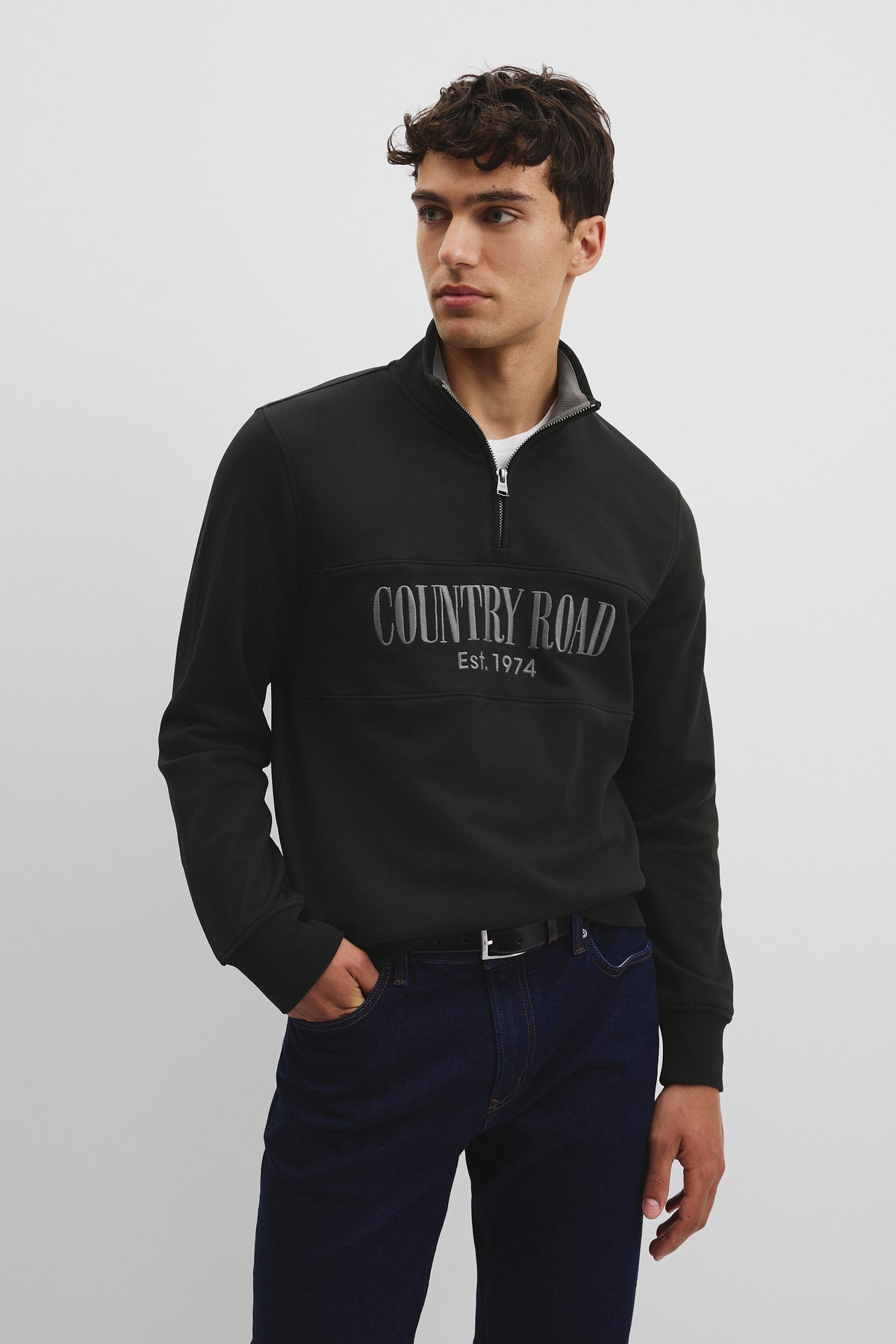 Australian Cotton Half Zip Heritage Sweat
