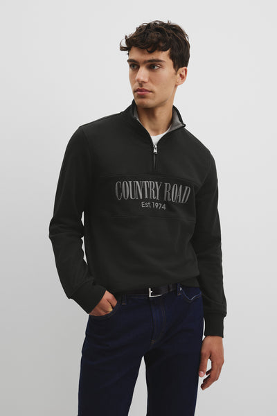 Australian Cotton Half Zip Heritage Sweat