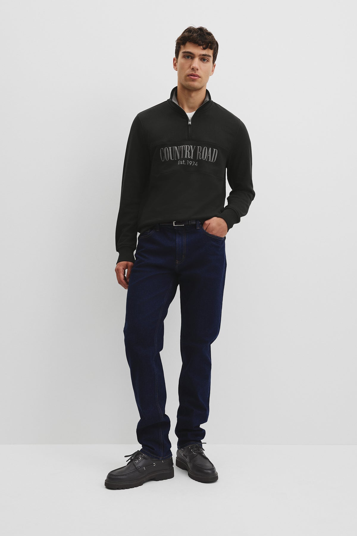 Australian Cotton Half Zip Heritage Sweat