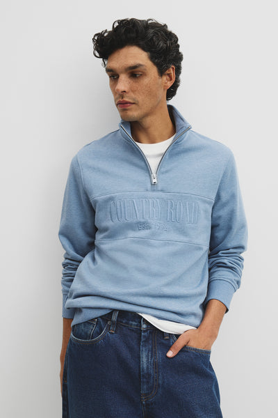 Australian Cotton Half Zip Heritage Sweat