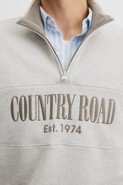 Australian Cotton Half Zip Heritage Sweat