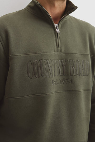 Australian Cotton Half Zip Heritage Sweat