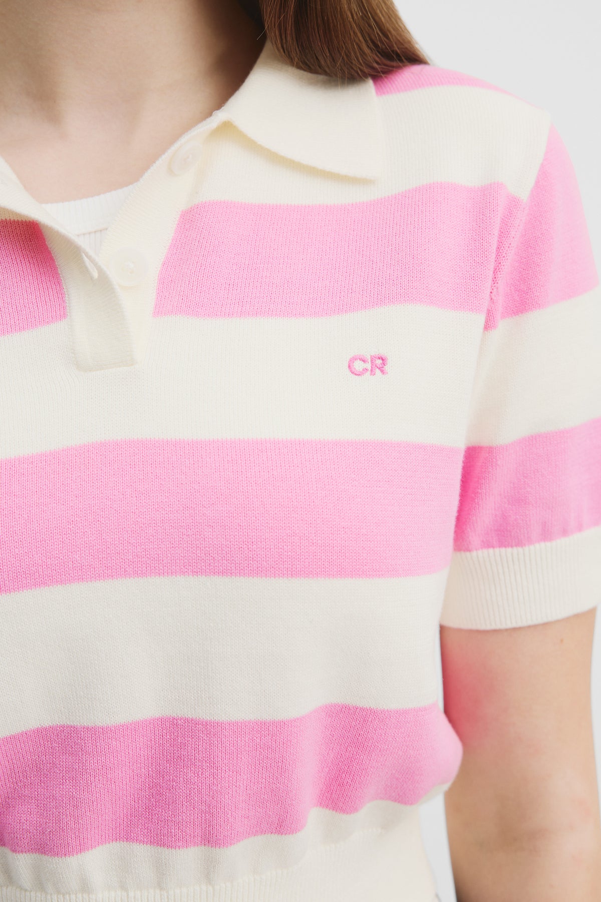 Teen Organically Grown Cotton Crop Polo Knit