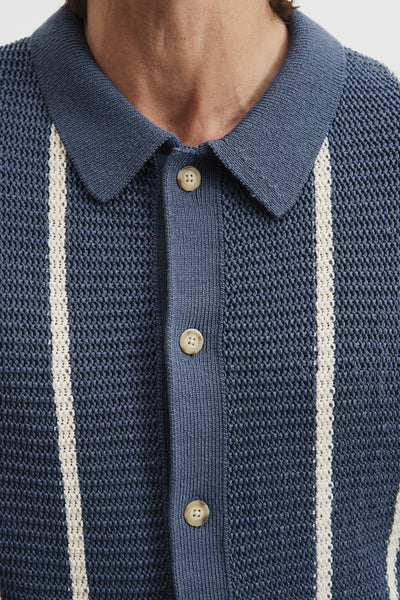 Cotton Textured Knit Shirt