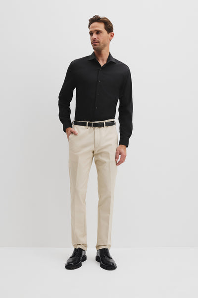 Tailored Fit Cotton Blend Stretch Shirt