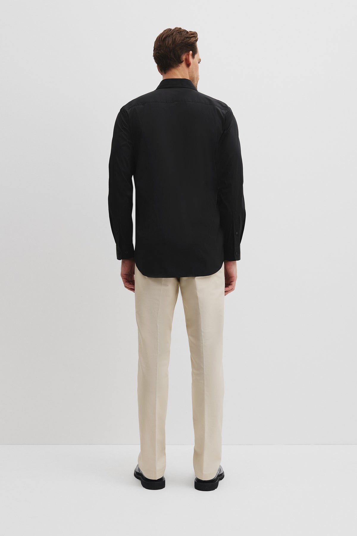Tailored Fit Cotton Blend Stretch Shirt