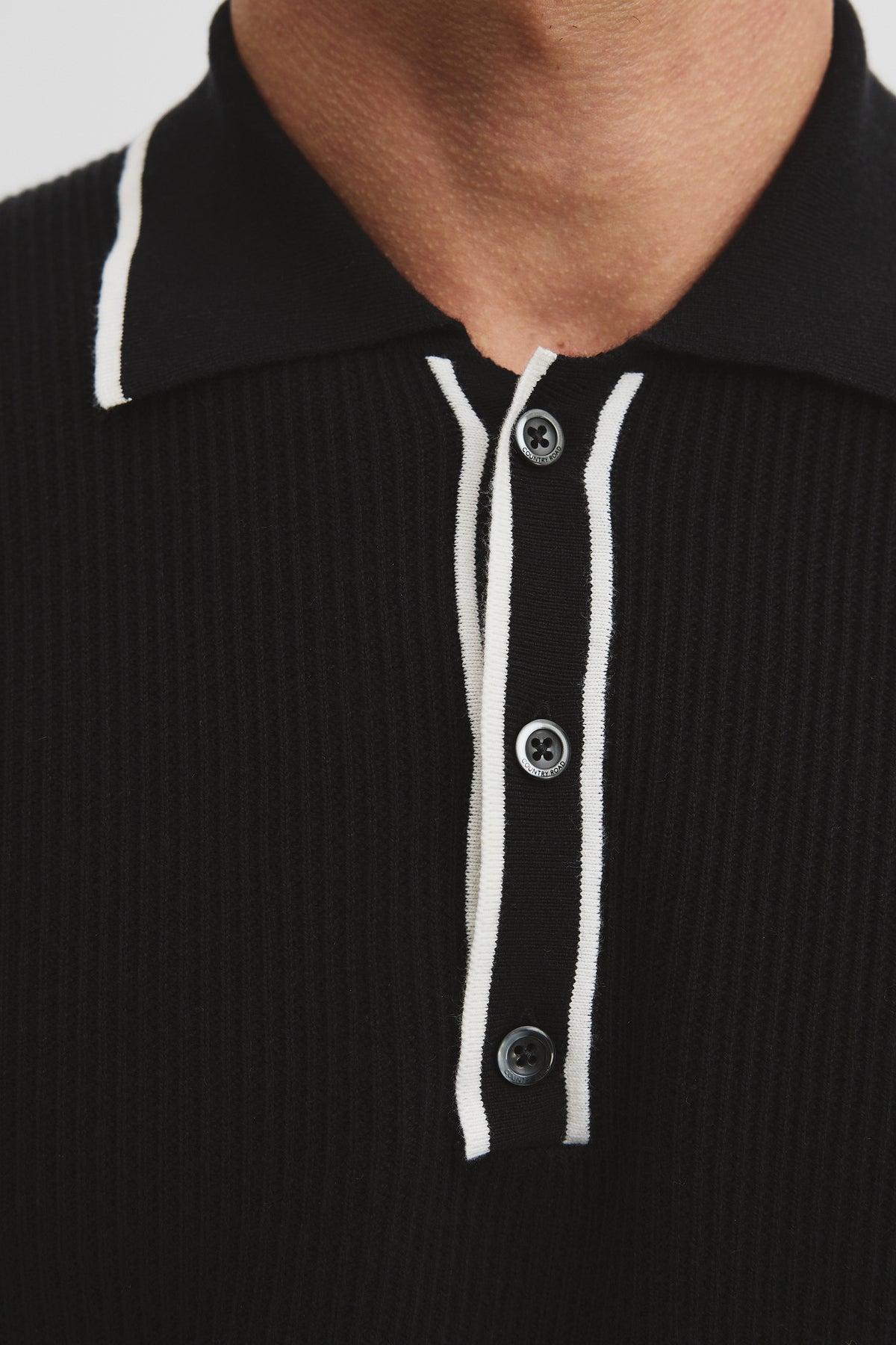Cotton Blend Tipped Knit Polo