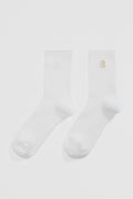 Australian Cotton Blend Cr Ribbed Three Quarter Crew Sock